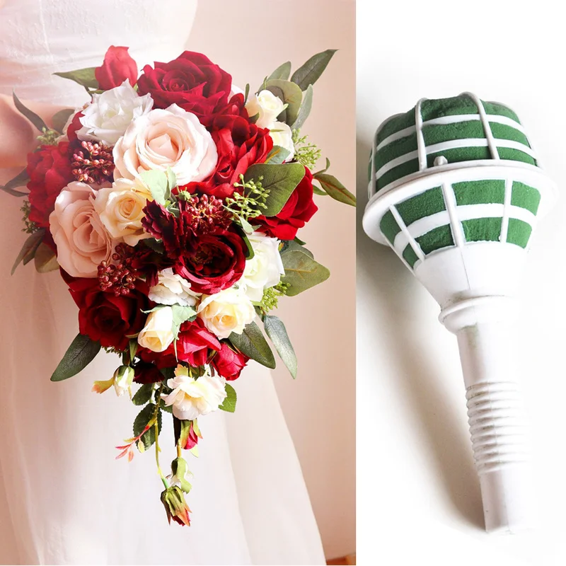 yes1/3個入りデラックスブーケホルダー DIYウェディン - Bouquet Holder Foam のレビューと価格