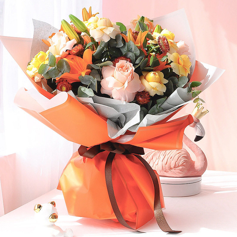 20 ピース/パックの花の包装紙 2 色両面花束花の包装紙花 - Florist Supply Wholesale のレビューと価格