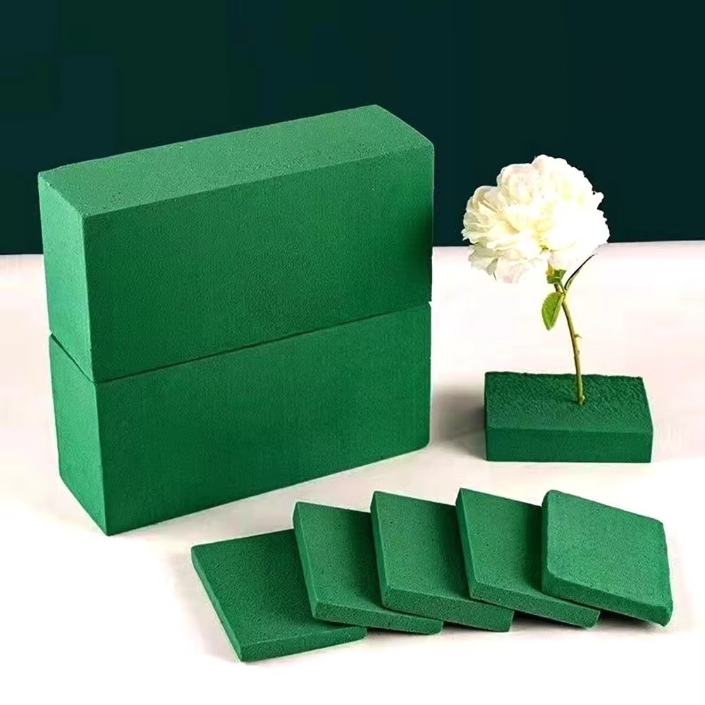 緑色のフラワーアレンジメント用吸水性フォーム 長方形 DIY - Bouquet Holder Foam のレビューと価格
